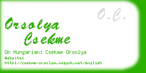 orsolya csekme business card